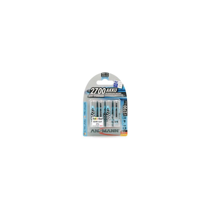 ANSMANN Pile rechargeable NiMH Premium, Mignon AA, 2.700 mAh