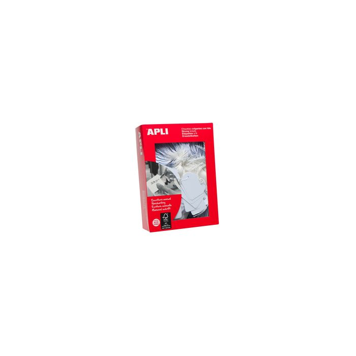 APLI Etiquette à suspendre, dimensions: 28 x 43 mm, blanc