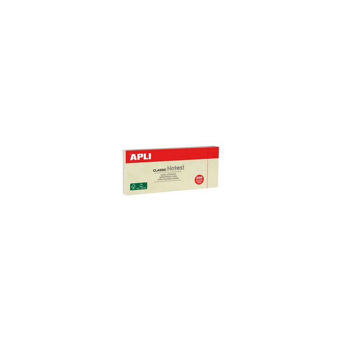 APLI Notes adhésives "CLASSIC Notes!", 40 x 50 mm, jaune