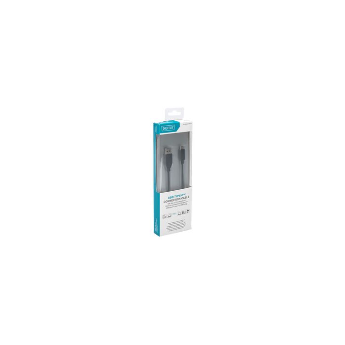 ASSMANN Câble USB 2.0, USB-C mâle - USB-A mâle, 1,0 m