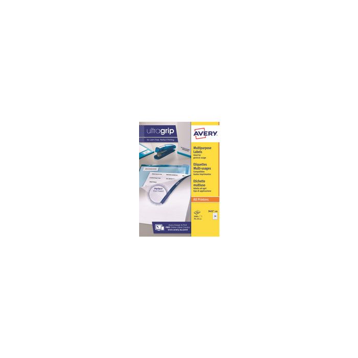 AVERY Etiquette multi-usage, 70 x 37 mm, blanc