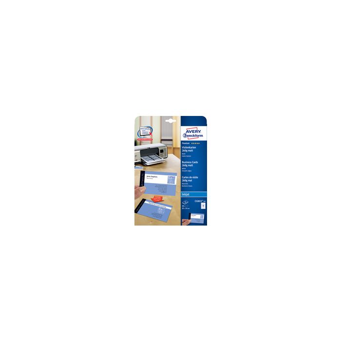 AVERY Zweckform Cartes de visite Premium, brillant
