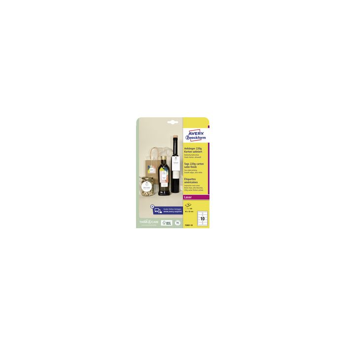 AVERY Zweckform Etiquette américaine, carton, 220 g/m2