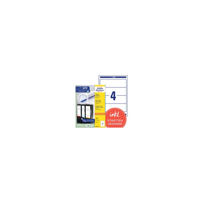 AVERY Zweckform Etiquette pour dos de classeur, bleu