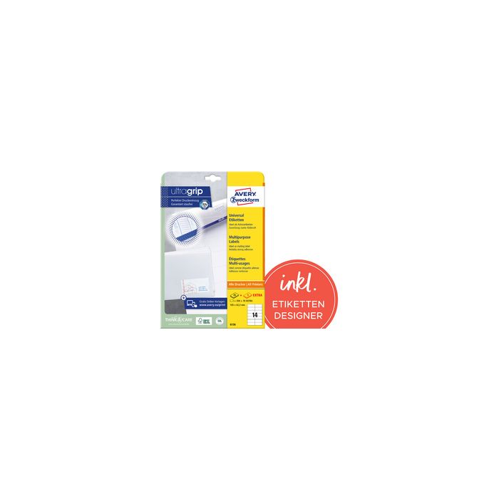AVERY Zweckform Etiquette universelle, 105 x 148 mm, blanc
