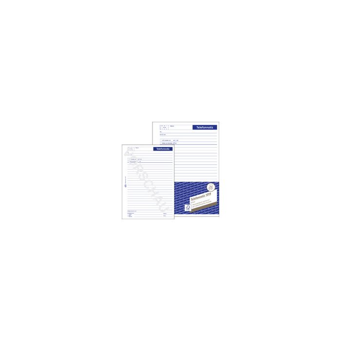AVERY Zweckform Formularbuch "Telefonnotiz", A5, 50 Blatt