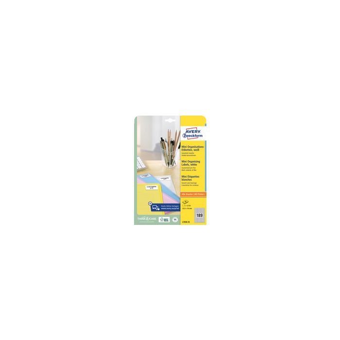 AVERY Zweckform Mini étiquette, 35,6 x 16,9 mm, blanc
