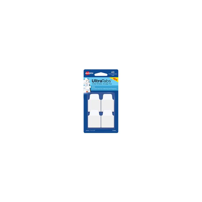AVERY Zweckform Onglet adhésif UltraTabs blanc