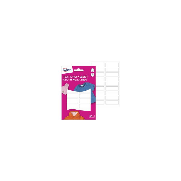 AVERY Étiquette pour textile, 13 x 45 mm, blanc