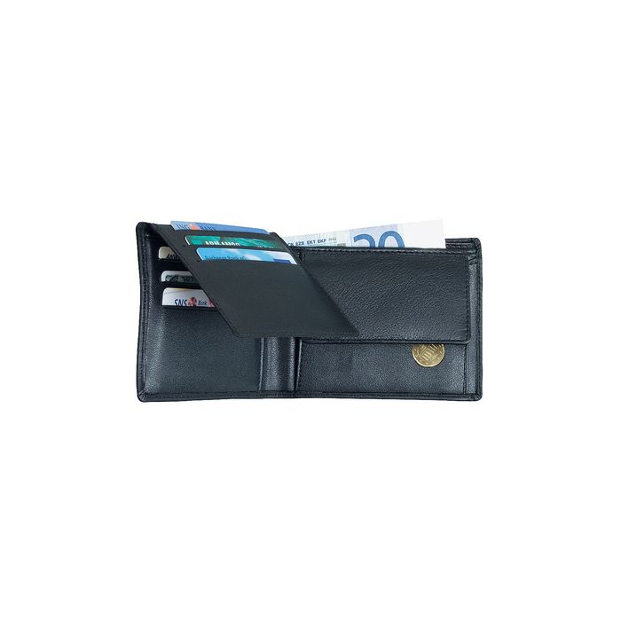 Alassio Portefeuille classique, cuir, noir