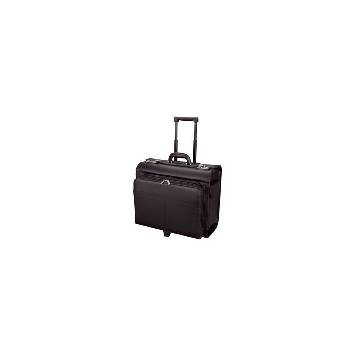 Alassio Valise pour pilotes "SAN REMO", en similicuir, noir