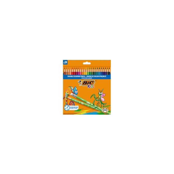 BIC KIDS Crayon de couleur EVOLUTION ILLUSION, gommable