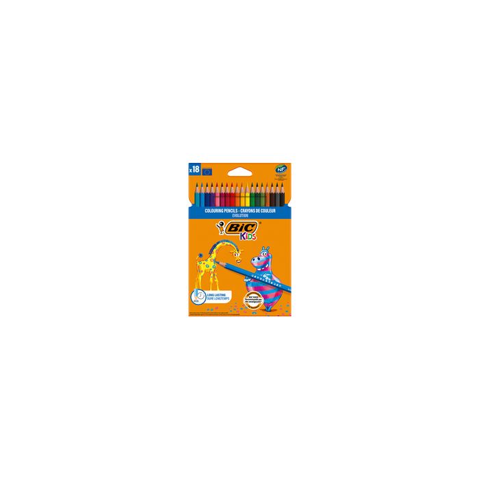 BIC KIDS Crayon de couleur Evolution ecolutions, étui en