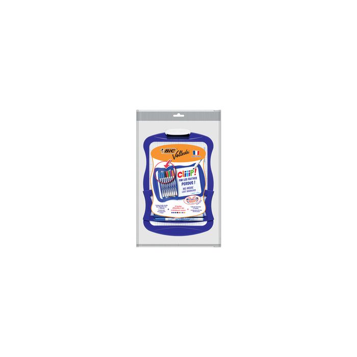 BIC Kit ardoise blanche Velleda, marqueur 1721 & effacette