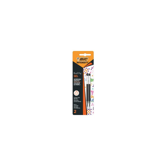 BIC Recharge pour stylo Intensity Quick Dry, S, noir