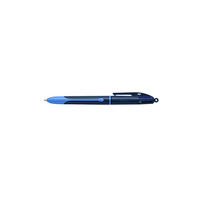 BIC Stylo à bille rétractable 4 Colours Smooth Drop, S