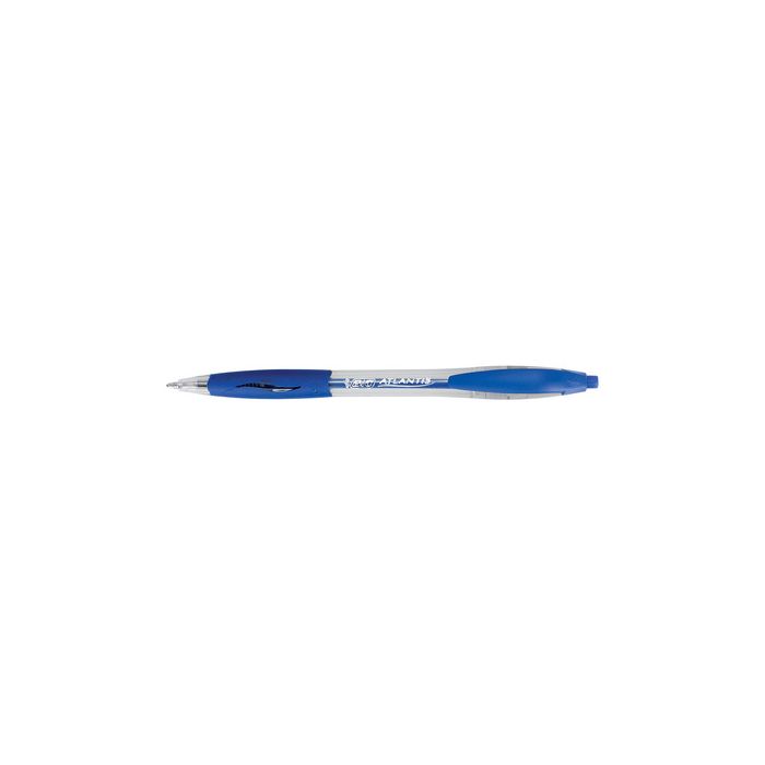 BIC Stylo à bille rétractable Atlantis Classic, bleu