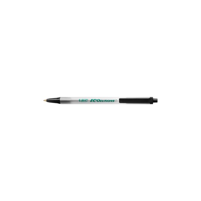 BIC Stylo à bille rétractable ECOlutions Clic Stic, noir