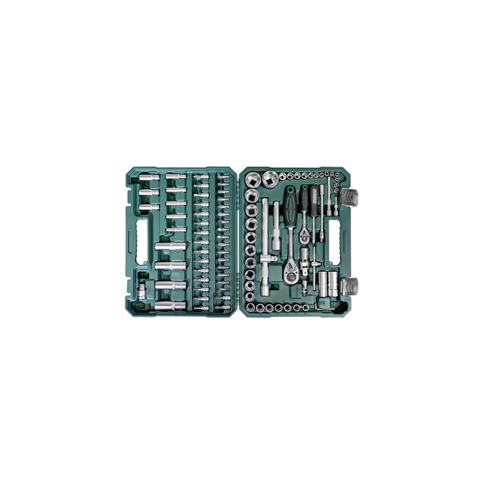 BRÜDER MANNESMANN Jeu de douilles 1/4" + 1/2", 94 pièces