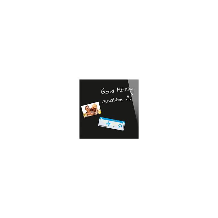 Be!Board Tableau magnétique en verre (L)450x(H)450 mm, noir