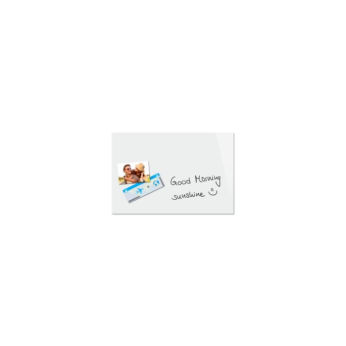 Be!Board Tableau magnétique en verre (L)600x(H)400 mm, blanc