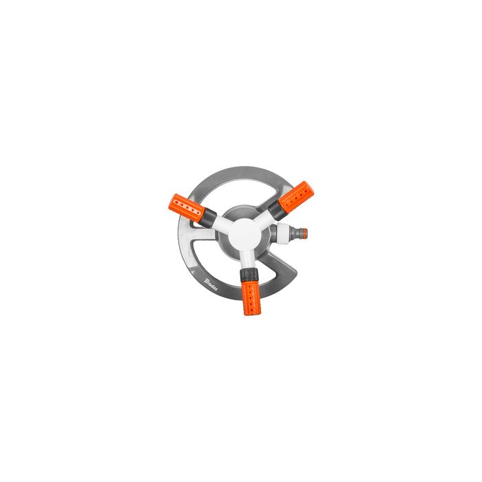 Bradas Arroseur à 3 branches WHITE LINE, gris/blanc/orange