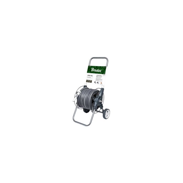 Bradas Dévidoir de tuyau WHITE SILVER PLUS, kit, 1/2", 30 m