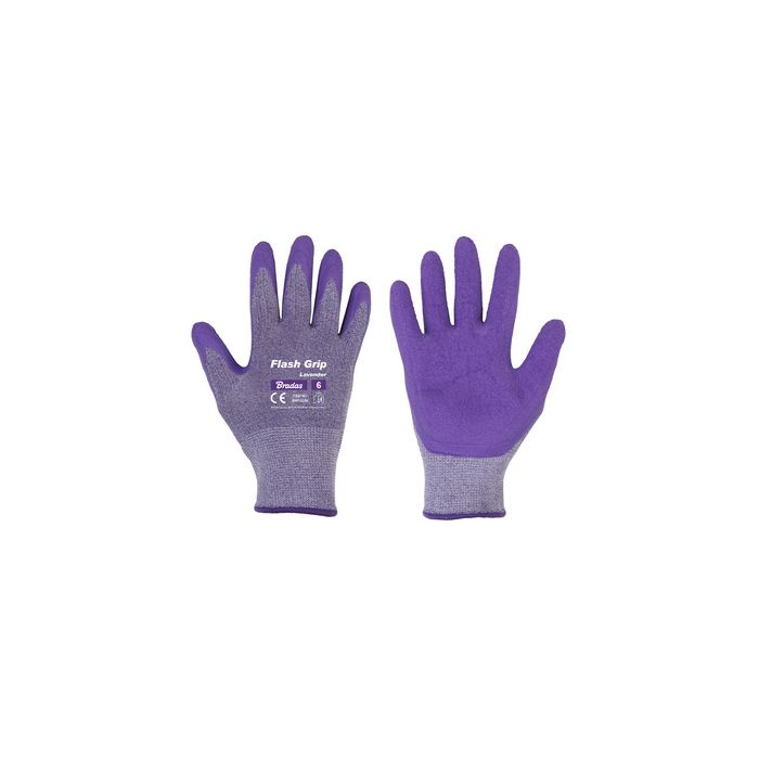 Bradas Gants de jardinage femme Flash Grip Lavender, S