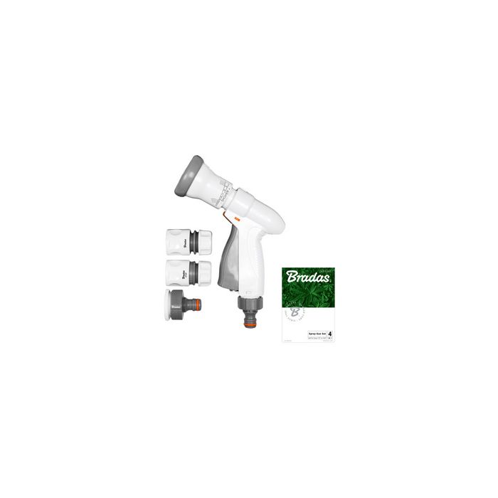 Bradas Kit de douchette de jardin SUPER SPRAY, gris/blanc