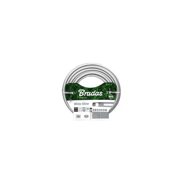 Bradas Tuyau d'arrosage NTS WHITE SILVER, 3/4", 30 m