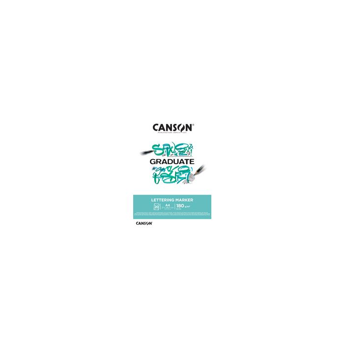 CANSON Bloc de dessin GRADUATE LETTERING MARKER, A3