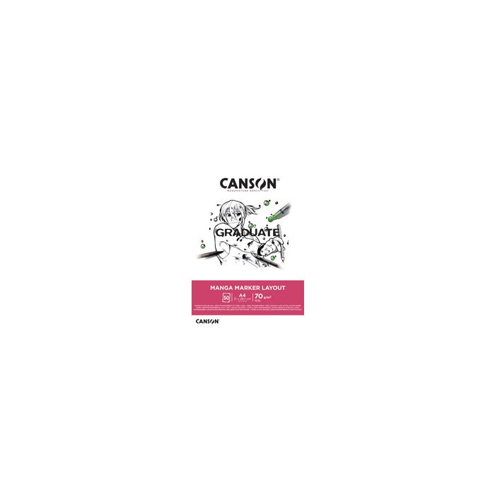 CANSON Bloc de dessin GRADUATE Manga Marker Layout, A3