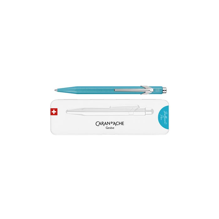 CARAN D'ACHE Stylo à bille 849 Colormat-X, turquoise