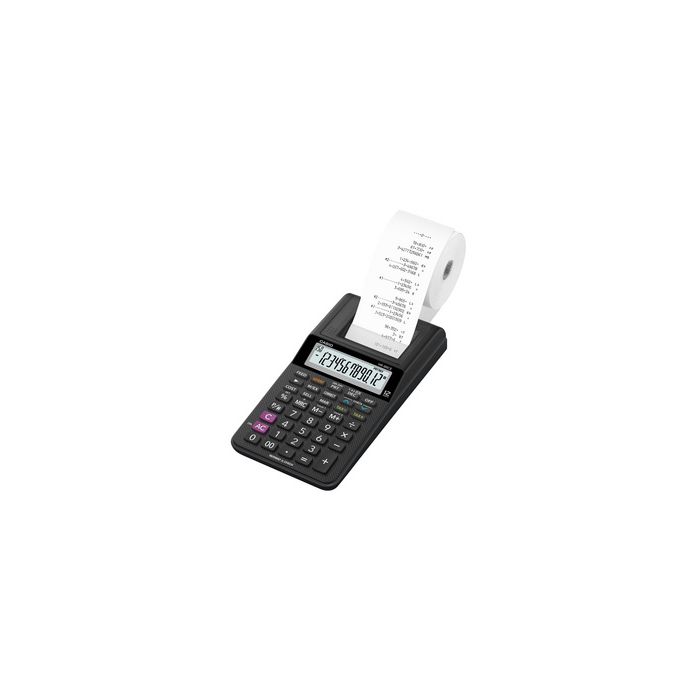 CASIO Calculatrice imprimante modèle HR-8 RCE-BK, noir