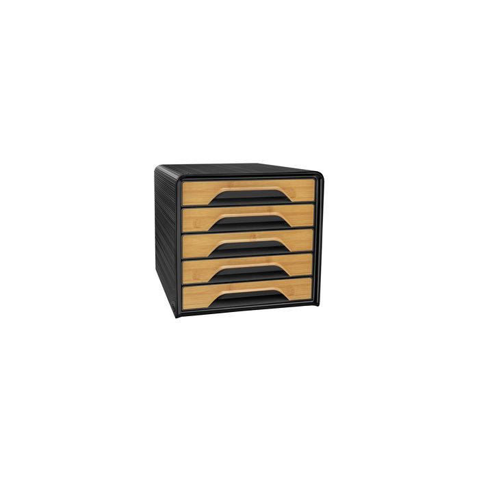 CEP Bloc de classement Smoove Silva, 5 tiroirs, noir/bambou