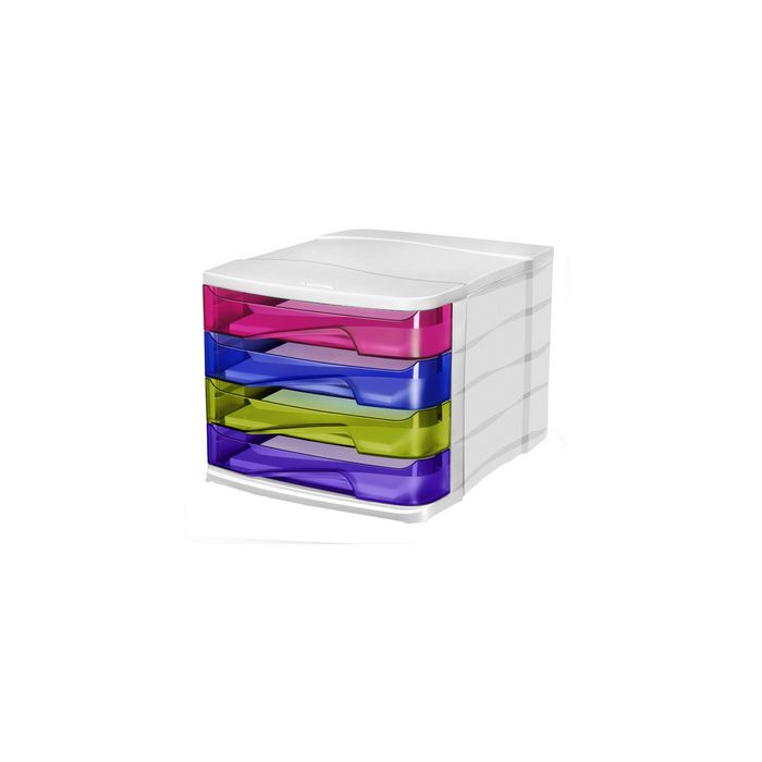 CEP Module de classement HAPPY, 4 tiroirs, multicolore