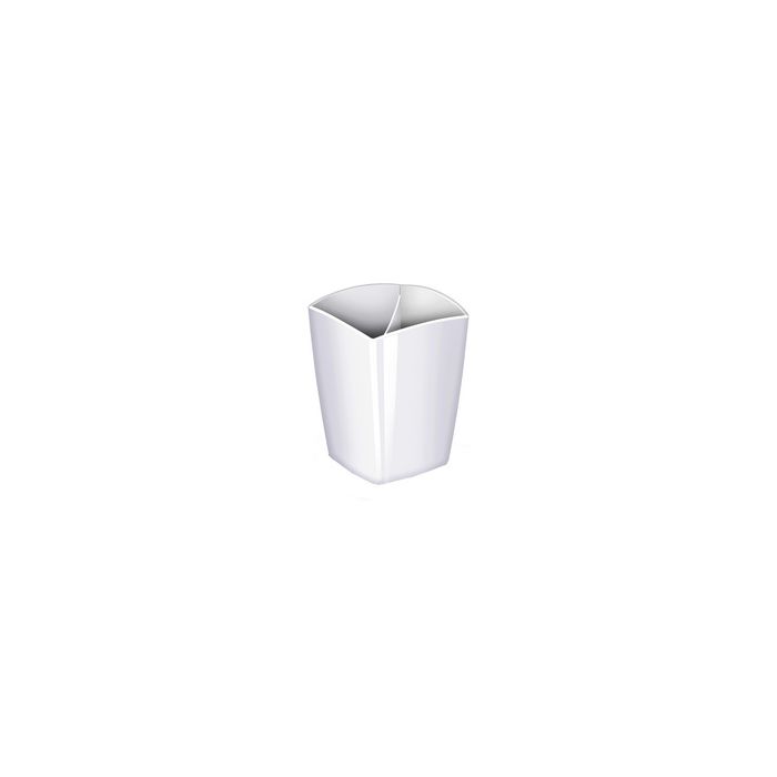 CEP Pot à crayons GLOSS, 2 compartiments, blanc
