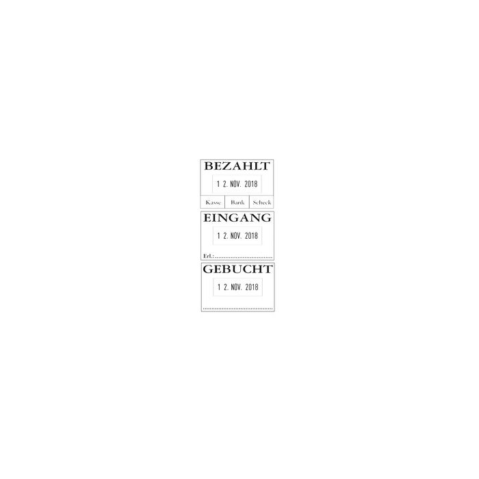 COLOP Datumstempel 04060 L2 "BEZAHLT", mit Textplatte