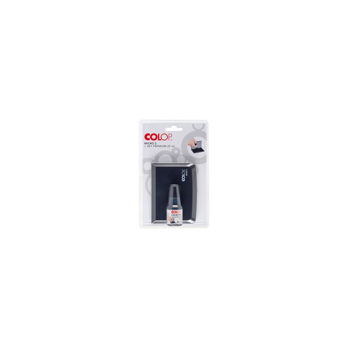COLOP Set cassette d'encrage + encre, noir