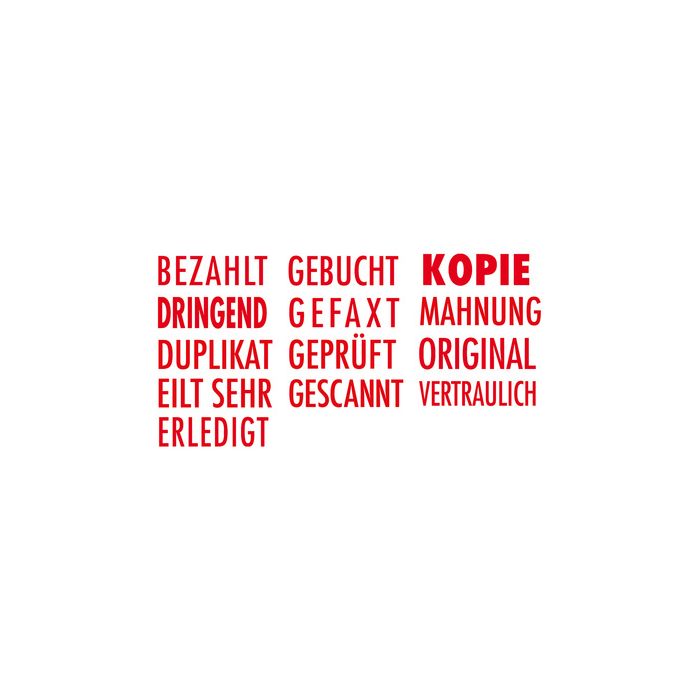 COLOP Textstempel Printer 20 "GEBUCHT", mit Textplatte