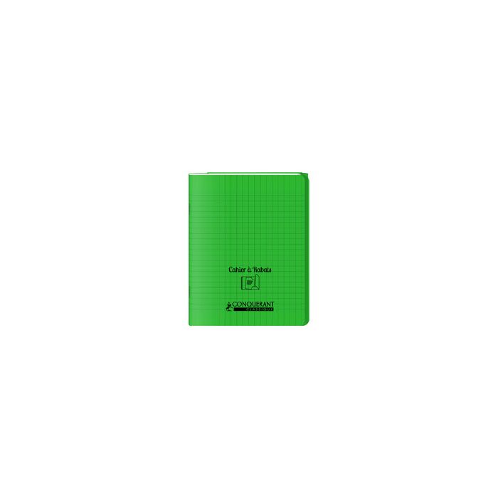 CONQUERANT CLASSIQUE Cahier à rabat 170 x 220 mm, vert