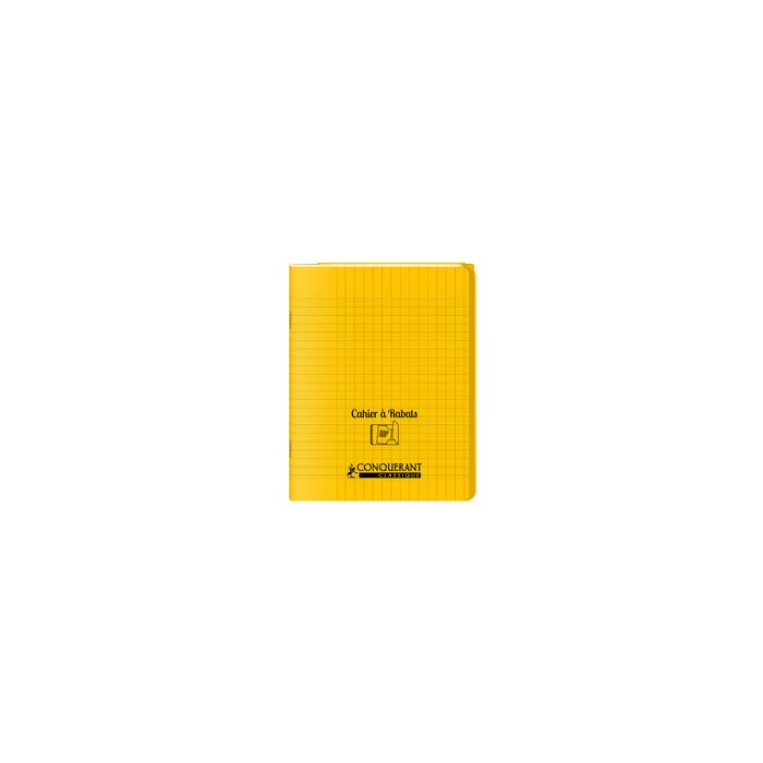 CONQUERANT CLASSIQUE Cahier à rabat 240 x 320 mm, jaune