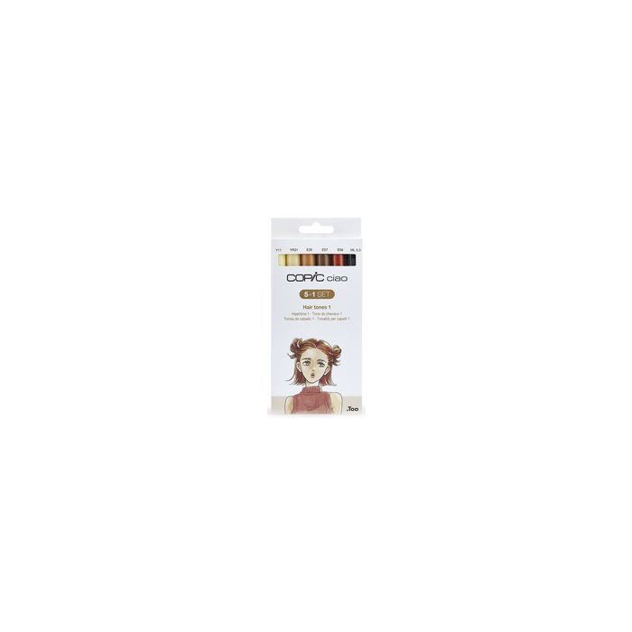 COPIC Marqueur ciao, kit de 5+1 "Hair Tones 1"