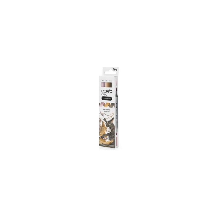 COPIC Marqueur ciao, set de 3 "Pet Palette"