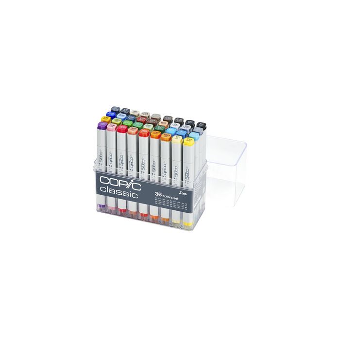 COPIC Marqueur classic, set de base de 36 pièces