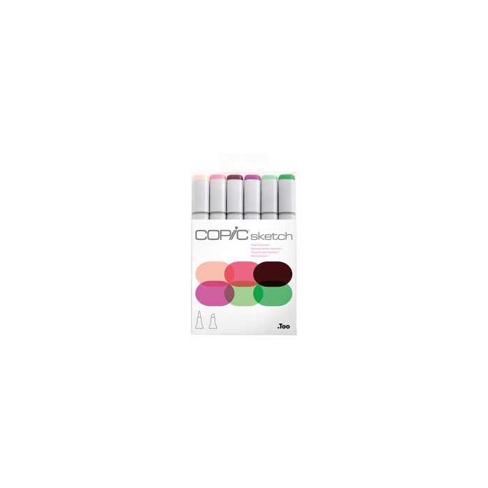 COPIC Marqueur sketch, kit de 6 "Floral Favorites 1"