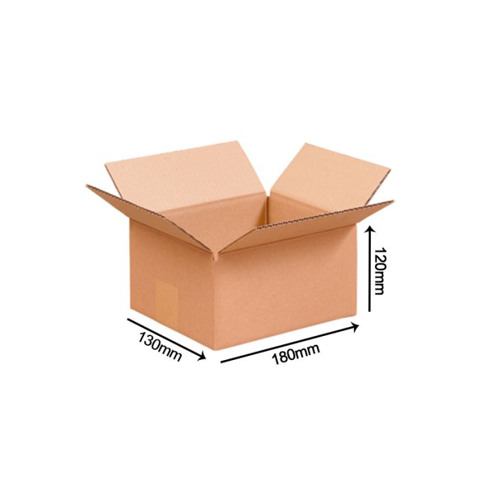 Lot de 20 cartons caisse américaine - 180 x 130 x 120 mm S.C.