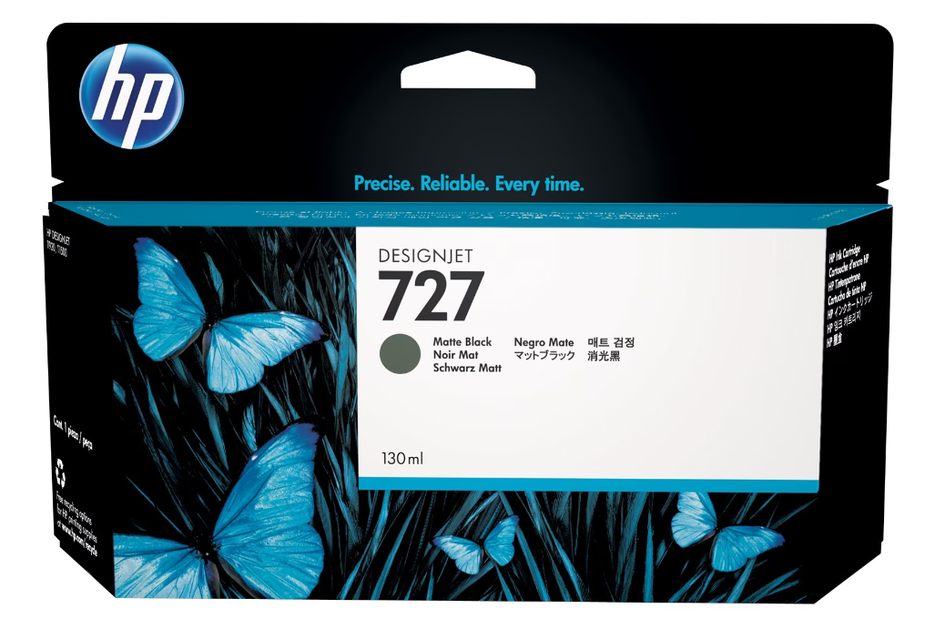 Cartouche Jet d'encre de Marque HP B3P24AE 727 GRIS Haute Capacité (130ml)