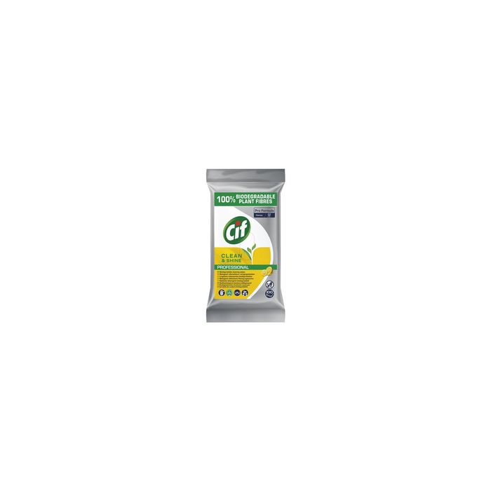 Cif Pro Formula Lingette "Clean & Shine", 100 pièces
