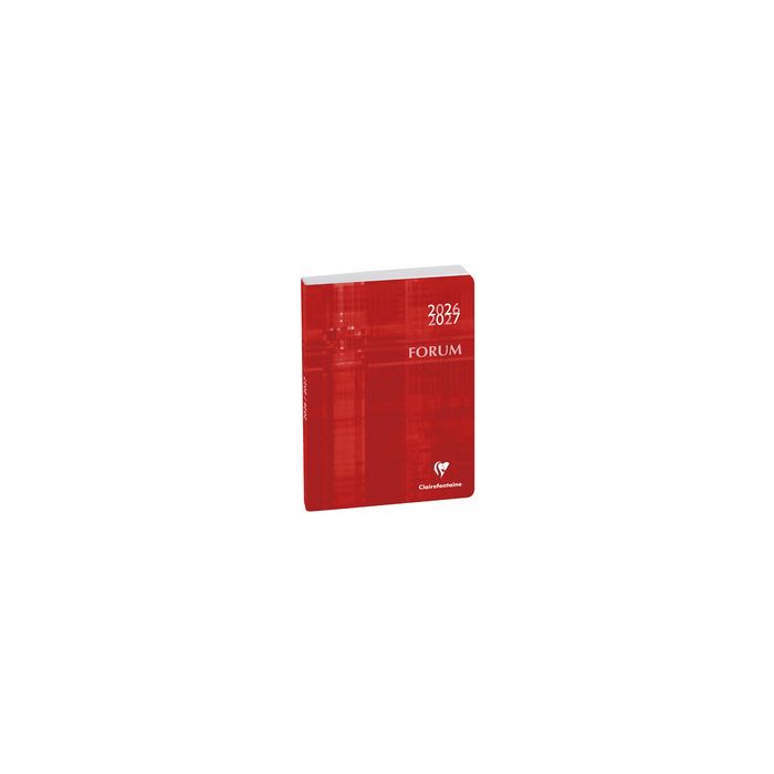 Clairefontaine Agenda scolaire FORUM Metric, 2026/2027,rouge